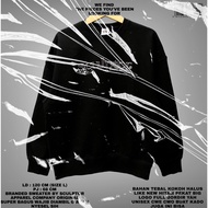 SCULPTOR ORIGINAL/BLACK SWEATER/BLACK CREWNECK/BRANDED SWEATER CREWNECK/ OVERSIZE BORDIE SWEATER CRE