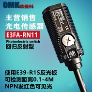 Jualan Penderia Fotoelektrik E3FA-RN11 E3FA-RN22 Penderia Fotoelektrik Rasuk Melalui dengan Plat Ref