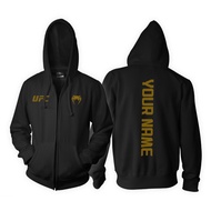 UFC Zipper Hoodie Jacket Custom Name According to Your Wishes