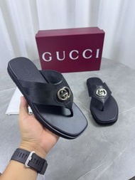 GUCCI 經典Logo 夾趾 男款 時尚涼拖鞋 款式0208