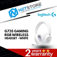 LOGITECH G735 GAMING RGB WIRELESS HEADSET - WHITE - 981-001084