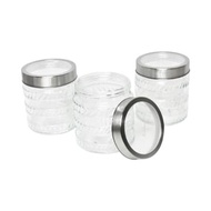 Krishome Set of 3 Small Strips Jars By ACE HARDWARE