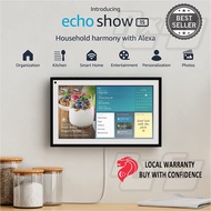 Echo Show 15 - HD 15.6" smart display screen monitor family organization with Alexa smart home assistant echo
