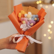 Xmas Gift Simulation Flower Bouquet Korean Style Knitting Valentine Colorful Anniversary C5f7