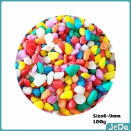 JeDa หินใส่ตู้ปลา หินประดับ ตกแต่งสวน 100g / ต่อแพ็ค Colorful Stones