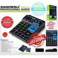Original Hardwell Optimus 4 Audio Mixer Mixing 4 Channel Soundcard PT OFFICIAL