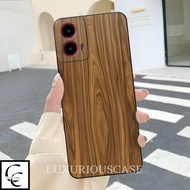 HP Motorola G45 Mobile Phone Softcase 2025 Wood Motif | Latest Motorola G45 Case | Protector Motorol