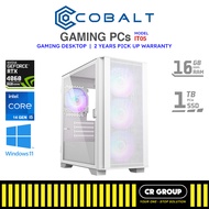 Cobalt Gaming Desktop PC IT05 - Intel i5-14400F - GeForce RTX 4060 8GB - 16GB DDR5 RAM - 1TB SSD (2Yrs Pick-Up)