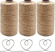 Anvin 984 Feet Cotton Twine Natural Jute Twine Packing Twines Bakers Twine Kraft Twine Wrapping Butc