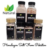 PAKISTAN PINK HIMALAYAN PINK SALT IN MINIMALIST AESTHETICALLY PLEASING SHAKER BOTTLE JAR bottle