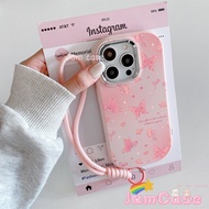 MERAH SAMSUNG case Pink Butterfly Bracelet Phone case Suitable for SAMSUNG A02S A03 A05 A05S A12 A13