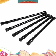 5 Pack Cupboard Bars Tensions Rod Spring Curtain Rod for DIY Projects, Extendable Width, 11.81 to 20 Inches (Black) candlered