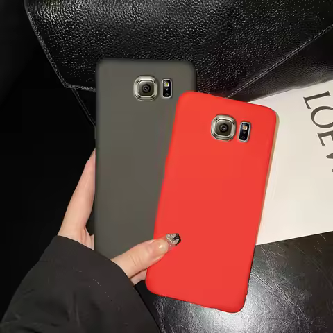 For Samsung Galaxy S6 S7 Edge Case Galaxy S8 S9 S10 Plus Back Cover Plain Shell for Samsung S10+ S9+