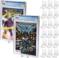 18pcs Comic Book Display Stand Graded Comic Book Frame Shelf Holder |   Clear Acrylic Adjustable Dis