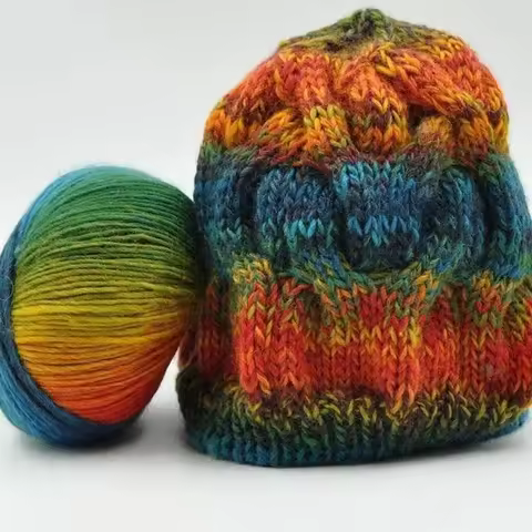 Household Roll Soft Wool Crochet Baby Yarn Baby Knit Wool Yarn Knitting Rainbow Yarn Knitting Yarn