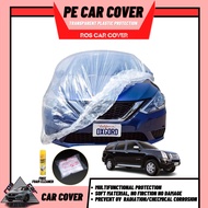 PE Plastic Waterproof Car Cover for Isuzu Alterra Clear Transparent