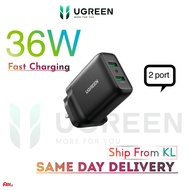 UGREEN 36W UK USB Charger Quick Charge 3.0 Type C PD Fast Charging