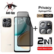 2in1 For Honor X7d 4G 2025 Anti-Privacy Hydrogel Films and Camera Flim For Honor X7d HONOR X 7d  x7d