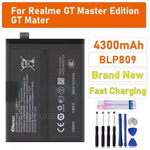 1x 4300mAh BLP809 Phone Battery For OPPO Realme GT Master Edition+FREE TOOLS