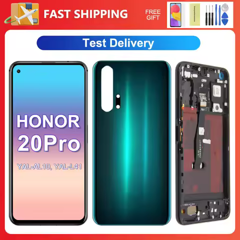 OEM For Honor 20 Pro 6.26''For Honor20 Pro YAL-AL10 YAL-L41 LCD Display Touch Screen Digitizer Assem