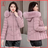 fulaide Winter Women Jacket Padded Windproof Cold-proof Zipper Closure Outerwear with Detachable Hoo