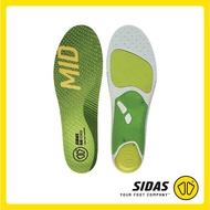 SIDAS 3Feet® RUN Sense MID แผ่น Insole นักวิ่ง 'อุ้งเท้าปานกลาง'