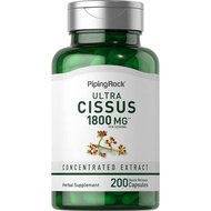 Piping Rock Cissus Quadrangularis Supplement 1800mg | 200 Capsules | Ultra Concentrated Herbal Extra