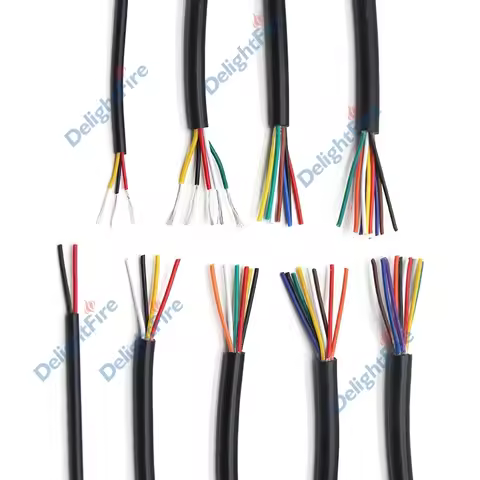 12V Automotive Cable 2 3 4 5 6 7 8 9 10 Core Flexible PVC Sheathed Wire LED Extension Cables For Spe