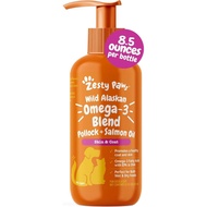 ZestyPaws Wild Alaska Omega-3Mixed Cod+Salmon oil，Used to support coat health，Omega-3Ingredients，8.5