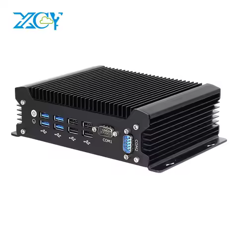 Fanless Mini PC Intel Core i7-10610U i3-10110U 2x RS232 2x GbE LAN 8x USB HDMI VGA Support WiFi 4G L