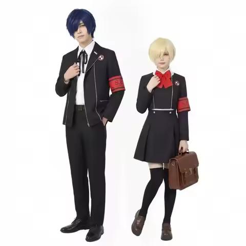 Persona 3 Aigis & Junpei Cosplay Costume School Uniform Anime Game Outfit