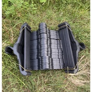 LHK 6dozen 37x16cm Black Plastic Hanger/ Practical Plastic Clothes Hanger