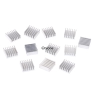 Onione 12 Pcs Silver Aluminum Radiator Heatsink Heat Sink Cooling Kit 14x14x6mm