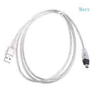 Mary 1 4m 4 5ft USB to Firewire IEEE 1394 4P Male Adapter Cable Wire