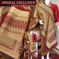 TERLARIS DAN EXCLUSIVE Songket Lepus Berlian Gradiasi Grade A Songket Tenun Palembang Asli/ Songket