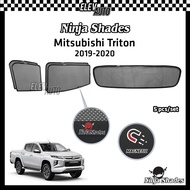 Mitsubishi Triton 2019 - 2025 Ninja Shades OEM Magnetic Sunshade Window Curtain Accessories 2020 202