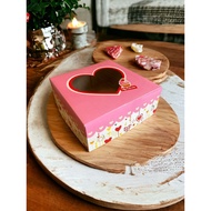 Cake box / cake box / cake packaging / cake packaging Size 25x25x9.5cm Love