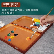Wooden Painting Box Painting Box Coloring Toolbox Brush Box Retro Oil Storage Painting Box Coloring 