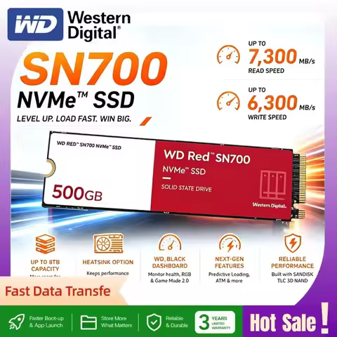 Western Digital WD Red SN700 NVMe SSD M.2 2280 Internal Solid State Drive Heatsink High Speed Disk f