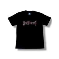 Tshirt Black Bright Heart Rust 100% Cotton BCI