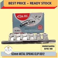 63mm METAL SPRING CLIP 0012- 36'S / BOX