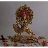 DURGAI AMMAN GOLD PLATED METAL STATUE /durgai amman