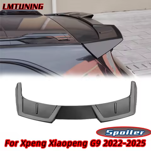 For XPeng G9 2022-2025 Car Sports Tail Wing Spoiler Decoration Wings Rear Exterior Parts Bright Blac