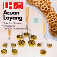 Tembaga Loyang 3/4/5 Serangkai /Loyang Honeycomb Biscuits/ Rose Cookies Mould / Loyang Berkembar
