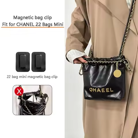 Magnetic bag clamp, bag sealing magnetic buckle Fit for Chanel 22 Bag Mini bag,Anti wear and tear Ba