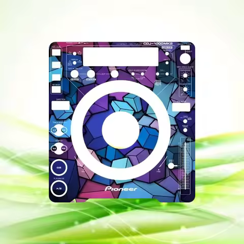 Pioneer CDJ-1000MK2 Vinyl Panel Protector - Anti-Scratch Skin with Colorful Decals (DJ Equipment Not