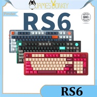 James Donkey RS6 hot-swappable mechanical keyboard wireless three-mode 2.4G Bluetooth gaming RGB lig