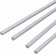 4Pcs 8mm x 300mm (0.315" x 11.81") Linear Guide Rail Rods, Steel Chrome Plated Support Shafts, Linea