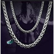 Kalung Titanium Rantai Tulang Naga Anti Karat