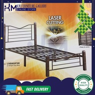 KM 3V Single Metal Bed Frame Super Base (LNB-900FSB)/ Katil Bujang